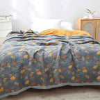Tranquil Ginkgo Leaf Throw Blanket