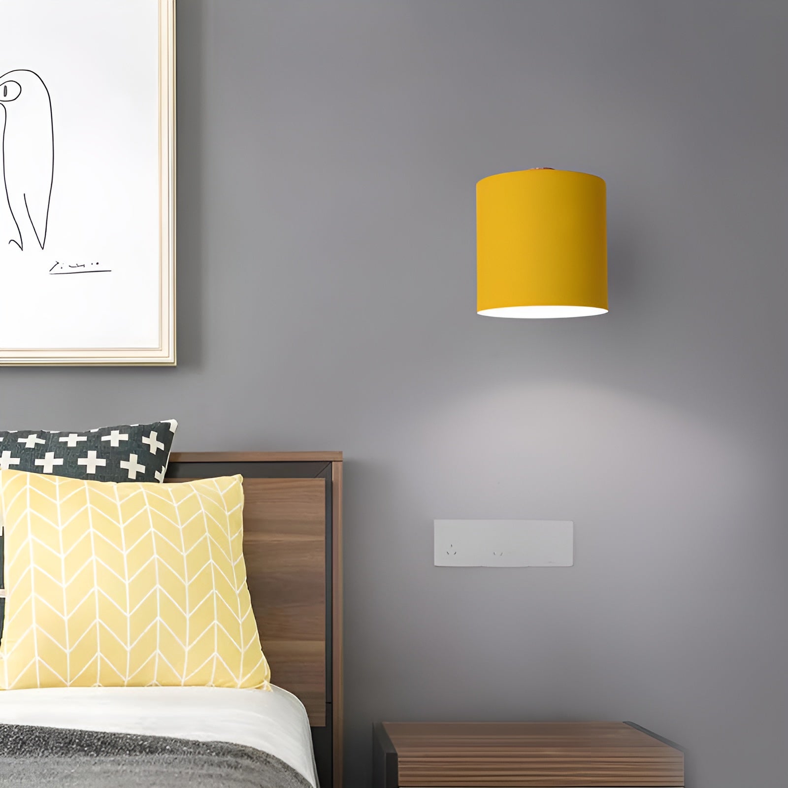Charming Pastel-Infused Wall Light