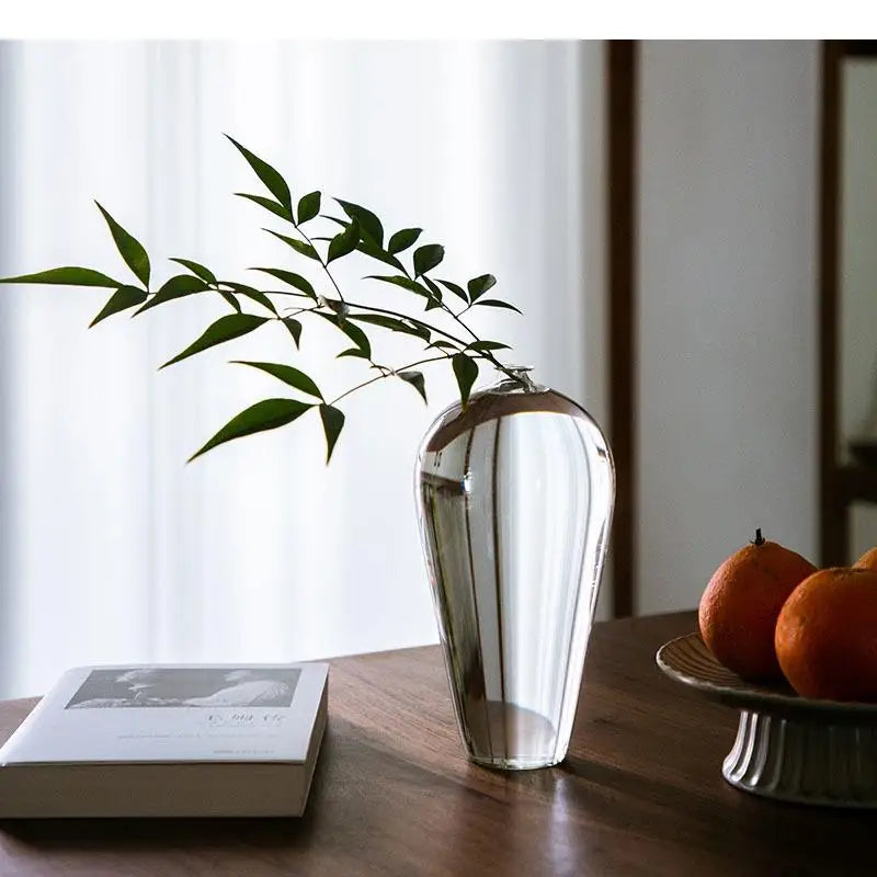 Elegant Clear Glass Flower Holder