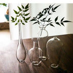 Elegant Clear Glass Flower Holder