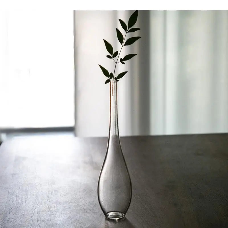 Elegant Clear Glass Flower Holder