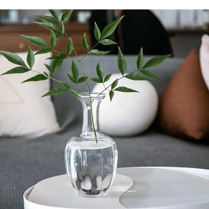 Elegant Clear Glass Flower Holder