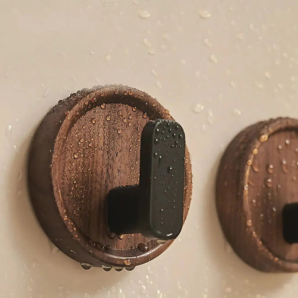 Elegant Wall-Mounted Wooden Hooks for Modern Spaces