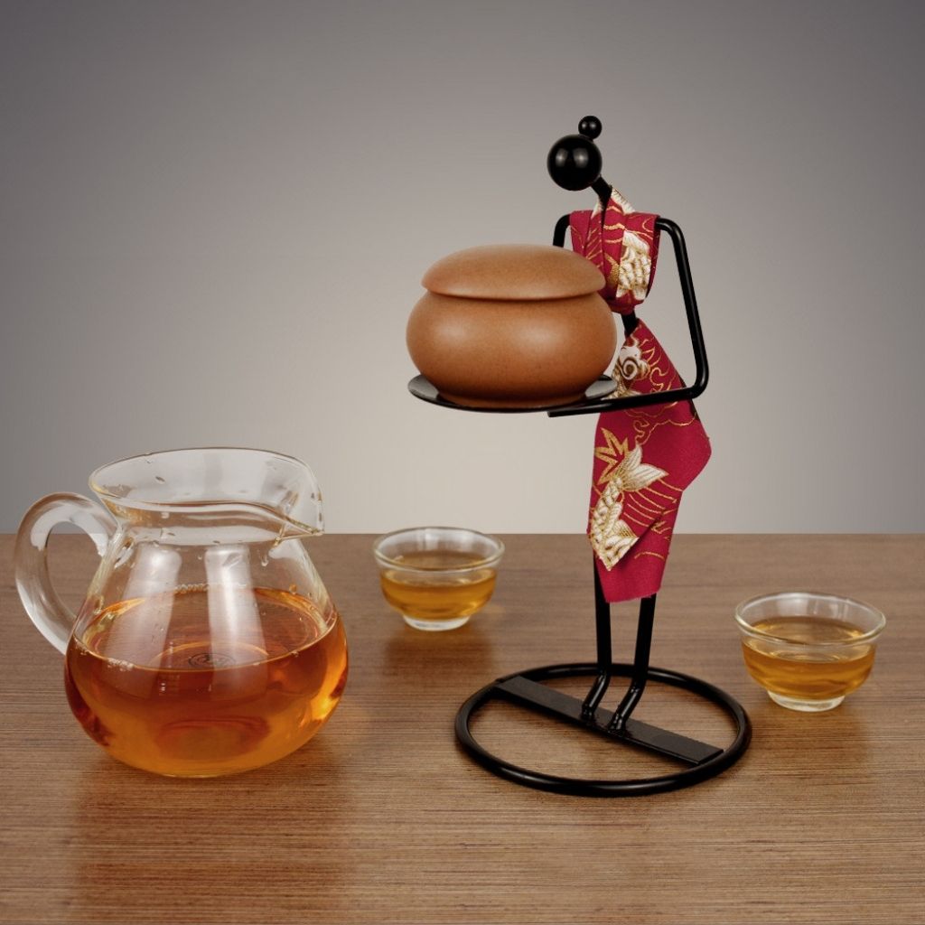 Elegant Cultural Tea Display Set for Home Décor