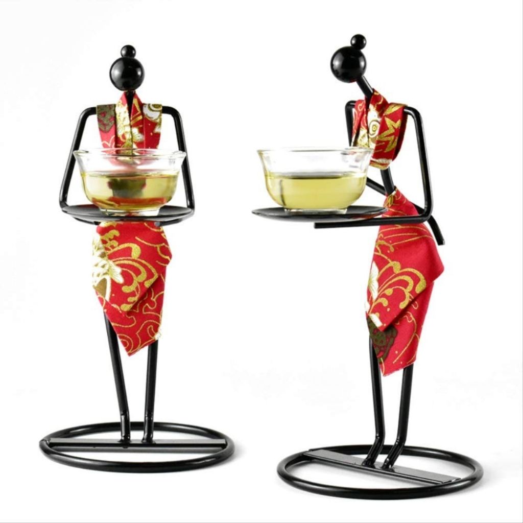Elegant Cultural Tea Display Set for Home Décor