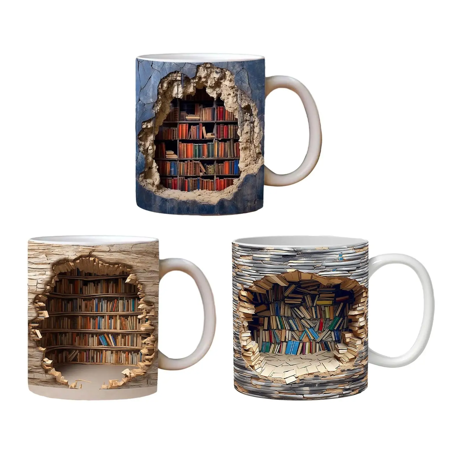 Literary Haven Mug - Your Bookshelf Companion