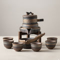 Artisan Crafted Glazed Ceramic Tea Set