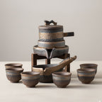 Artisan Crafted Glazed Ceramic Tea Set
