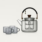 Elegant Borosilicate Glass Tea Set for Daily Use