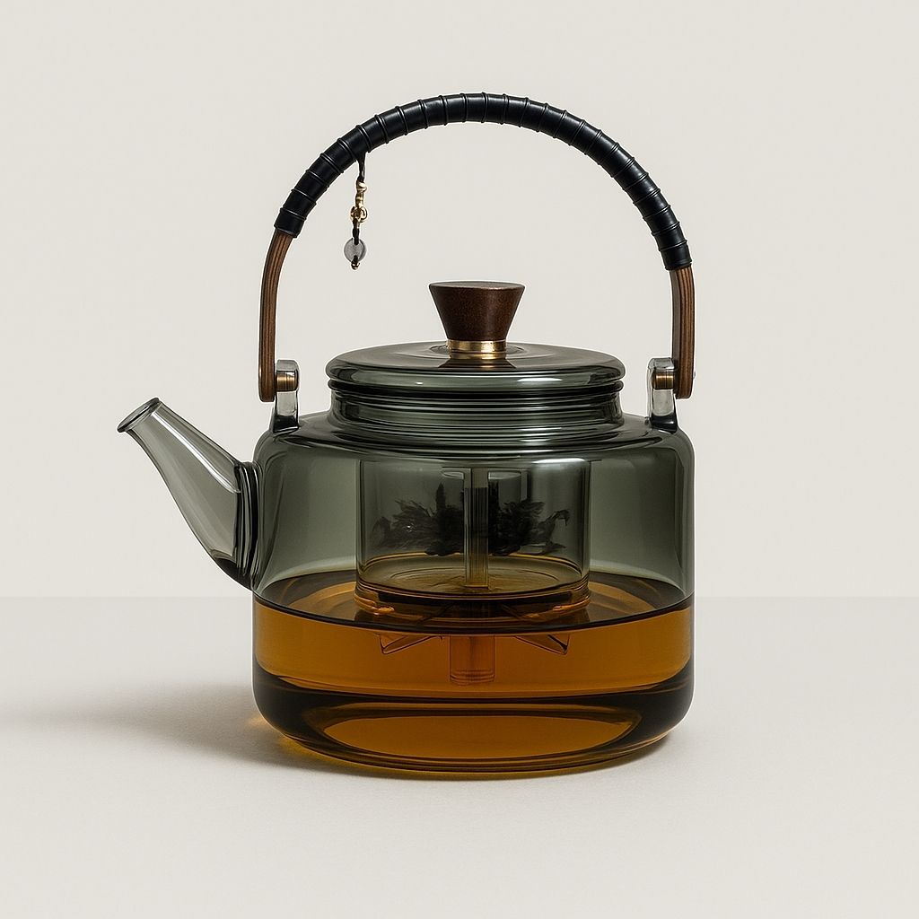 Elegant Borosilicate Glass Tea Set for Daily Use