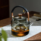 Elegant Borosilicate Glass Tea Set for Daily Use