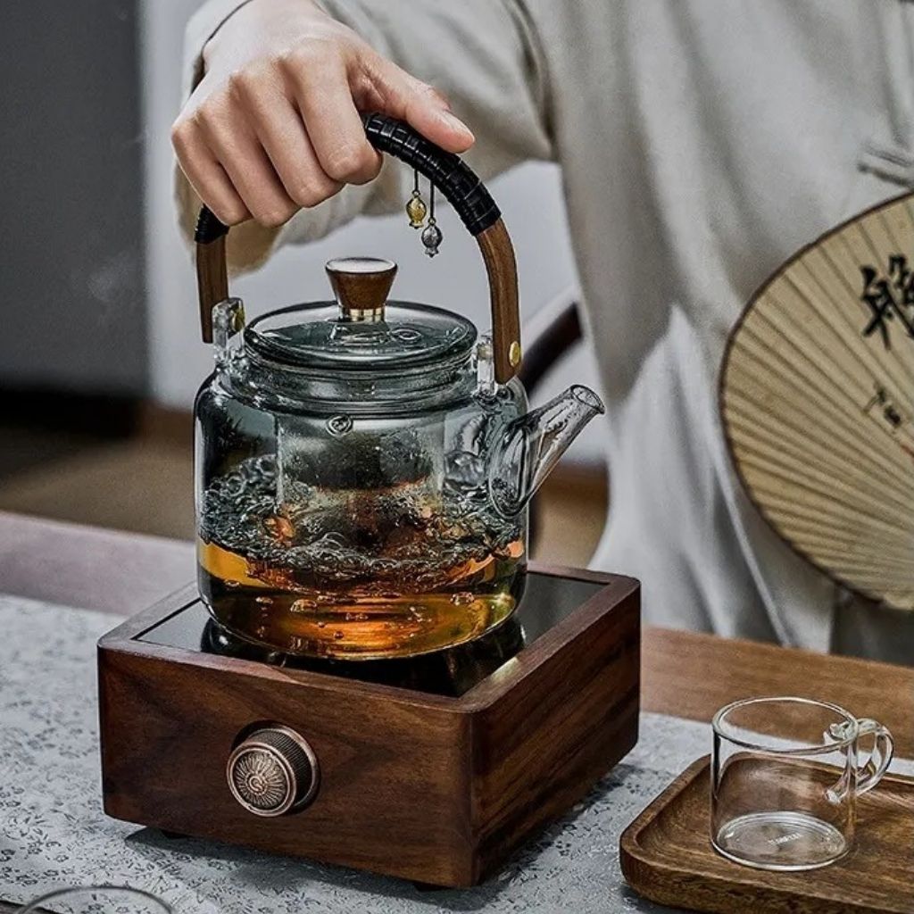 Elegant Borosilicate Glass Tea Set for Daily Use