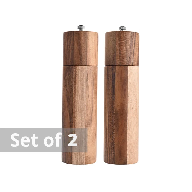 Rustic Charm Salt and Pepper Mill Set
