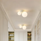 Modern Double Globe Ceiling Light in French Style