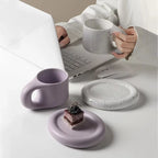 Elegant Scandinavian Coffee and Saucer Set