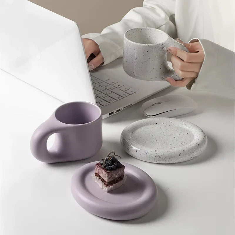Elegant Scandinavian Coffee and Saucer Set