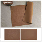 Heat Resistant and Waterproof Double-Sided Faux Leather Placemats