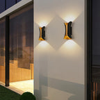 Waterproof LED Wall Lamp – Black and Gold Up & Down Light
