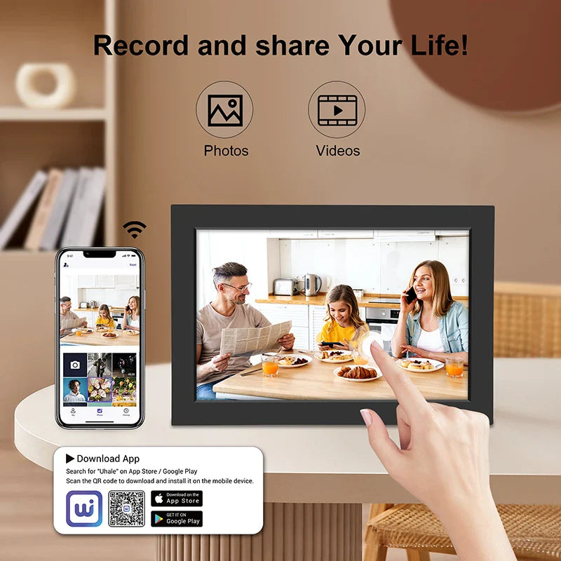 Digital Photo Frame with WiFi – 32GB IPS HD Touchscreen