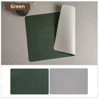 Heat Resistant and Waterproof Double-Sided Faux Leather Placemats