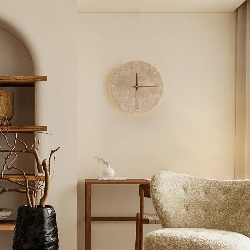 SereneStone Minimalist Natural Clock - Chic Home Accent