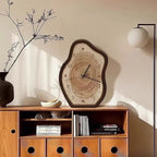 Natural Wood Design Annual Ring Clock with Rustic Finish