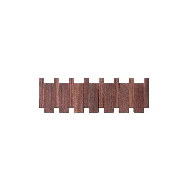 Sleek Wall-Mounted Wooden Coat Organizer