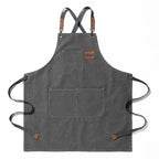 Unisex Canvas Apron for Chefs and Kitchen Work