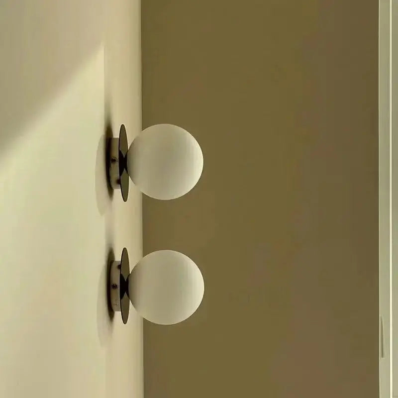 Modern Minimalist Glass Wall Light for Bathroom and Bedroom