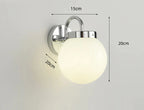 Modern Chrome Wall Light Fixture with Minimalist Design