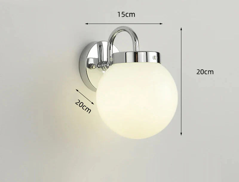 Modern Chrome Wall Light Fixture with Minimalist Design