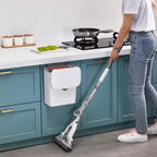 SmartSpace Hanging Waste Bin with Lid - Convenient One-Handed Disposal