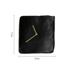 TranquilDesign Minimalist Resin Wall Clock with Silent Operation