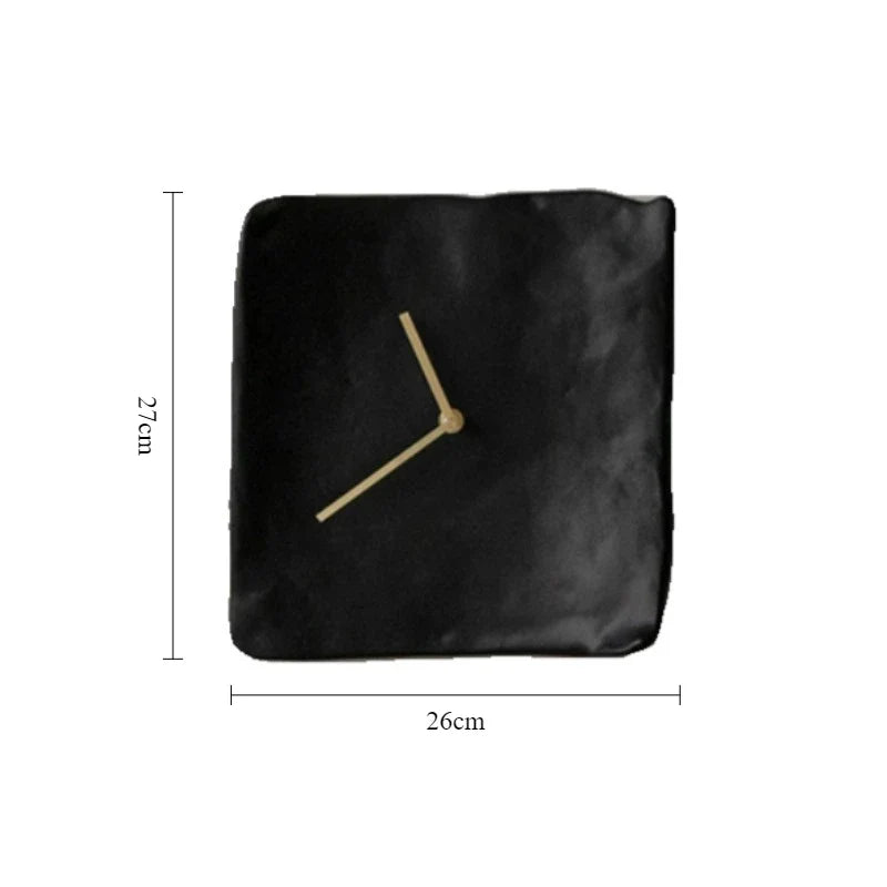 TranquilDesign Minimalist Resin Wall Clock with Silent Operation