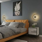Post-Modern LED Sconce with Clock - Lunaris Wall Lamp