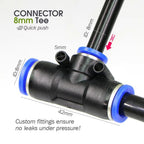 EcoFlow 360° Adjustable Drip Irrigation System with 8mm Tubing