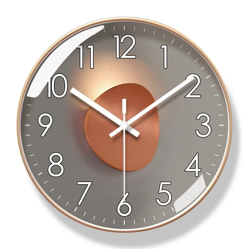 Contemporary Round Wall Clock – Stylish Home Decor Timepiece