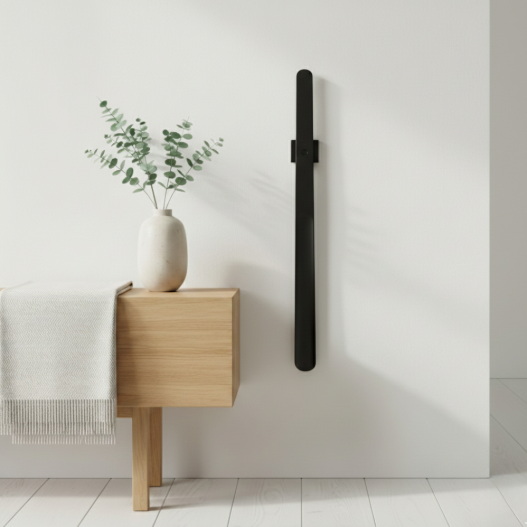 Magnetic Wall-Mounted Shoe Horn for Entryway Use