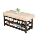 2-Tier Shoe Organizer Rack – Space-Saving Tech Fabric and Steel Design