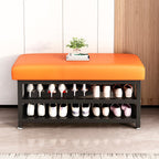 2-Tier Shoe Organizer Rack – Space-Saving Tech Fabric and Steel Design