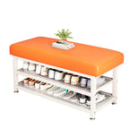2-Tier Shoe Organizer Rack – Space-Saving Tech Fabric and Steel Design