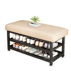 2-Tier Shoe Organizer Rack – Space-Saving Tech Fabric and Steel Design