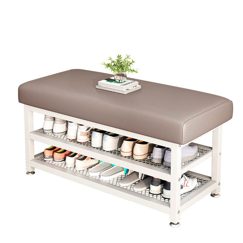2-Tier Shoe Organizer Rack – Space-Saving Tech Fabric and Steel Design