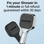 Adjustable High Pressure Shower Head with Turbo Boost Filtered Spray