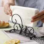 Iron Table Napkin Holder - Compact Space-Saving Design