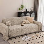 Machine Washable Chenille Sofa Cover - Elegant Speckled Pattern