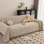 Machine Washable Chenille Sofa Cover - Elegant Speckled Pattern