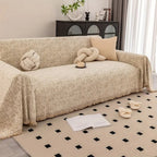 Machine Washable Chenille Sofa Cover - Elegant Speckled Pattern