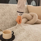 Machine Washable Chenille Sofa Cover - Elegant Speckled Pattern