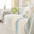 Striped Chenille Sofa Cover in High-Quality Fabric